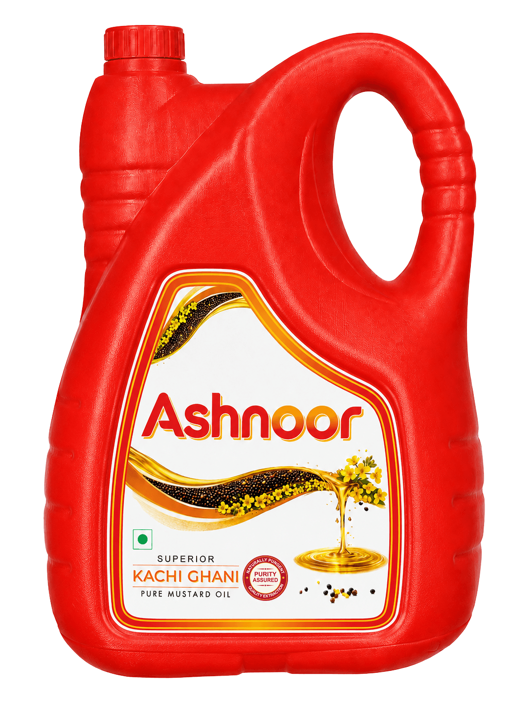 Ashnoor Kachi Ghani Mustard Oil 5 Litres kitchen can